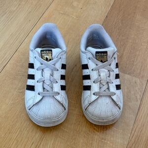 Adidas Kids Classic Superstars White and Black Sneakers